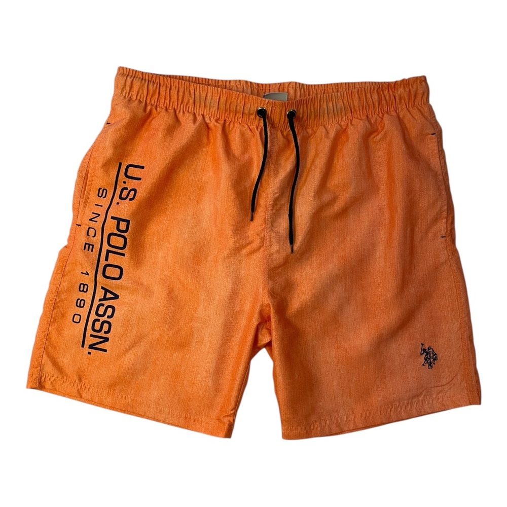 US Polo Assn Men’s Swim Trunks Beach Drawstring Shorts Quick Dry Swimwear Sz XL